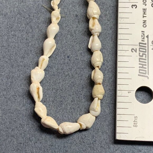 Long Organic Seashell Necklace 48 In As Is Handcrafted Retro Shells White BoHo - Picture 5 of 6